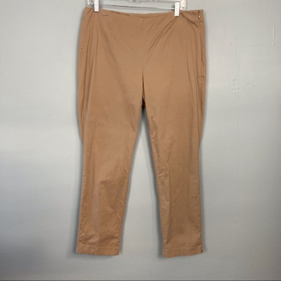 J. Jill Stretch Straight Leg Side Zip Ankle Pants - Picture 1 of 13